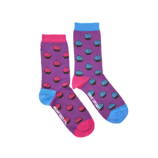 Women's Purple Crave Cupcake Socks