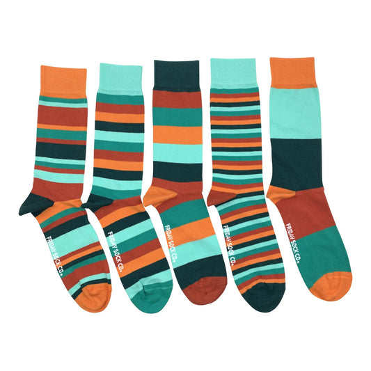 Men's Green Stripes Lost Sock Laundry Box™
