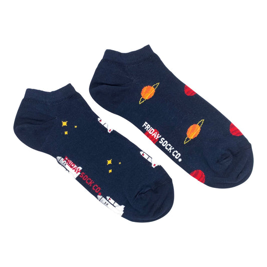 Men's Planet & Space Shuttle Ankle Socks