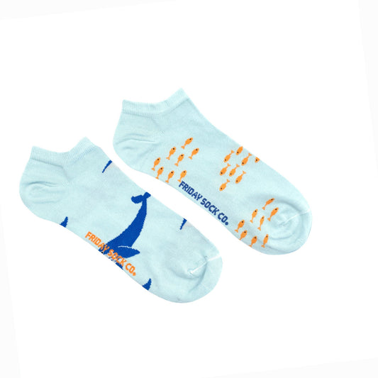 Men's Fish & Blue Whale Ankle Socks