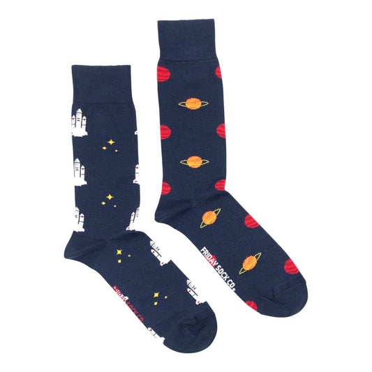 Men's Planet & Space Shuttle Socks