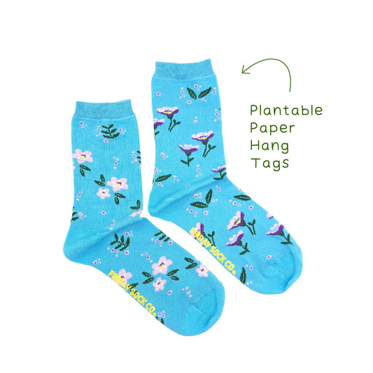 Women's Bird's Eye Floral Socks