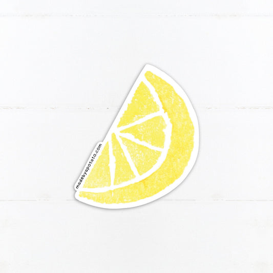 Lemon Wedge Vinyl Sticker