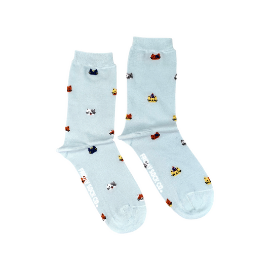 Women's Tiny Cat Party Socks