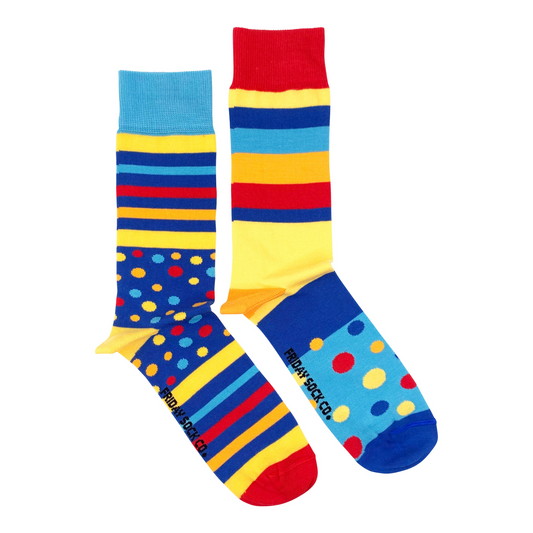 Men's Stripe & Dot Socks
