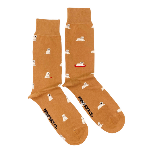 Men's Tiny Golden Dog Socks