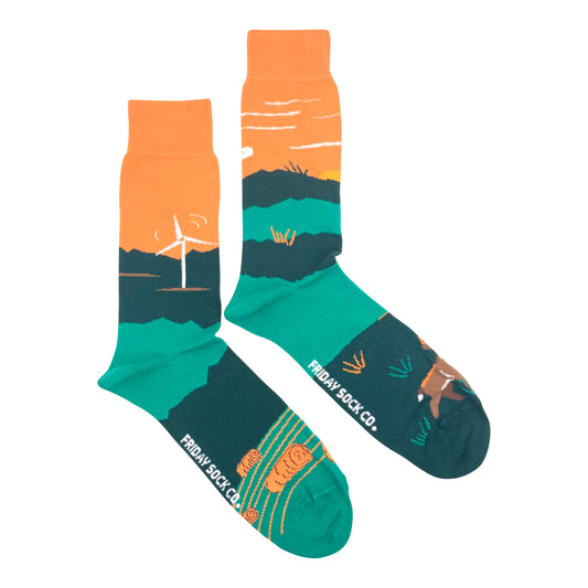 Men's Foothills Canadian Landscape Socks