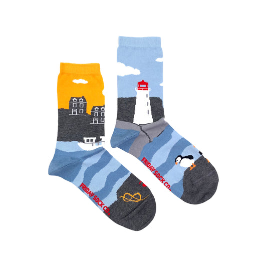 Women's East Coast Canadian Landscape Socks