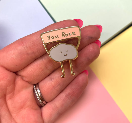 You Rock Enamel pin
