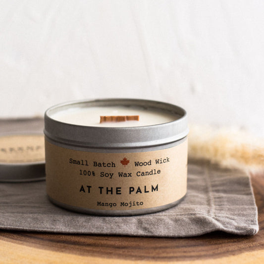 At the Palm Candle Tin