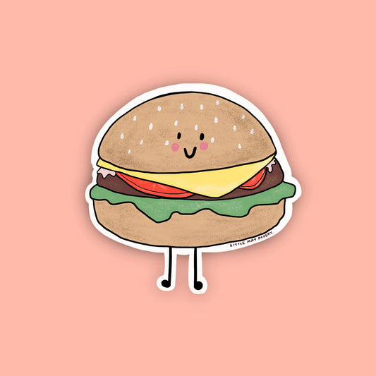 Burger Vinyl Sticker