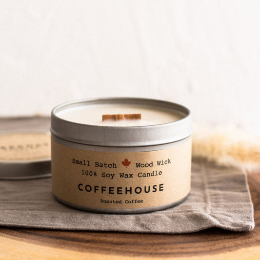 Coffeehouse Candle Tin