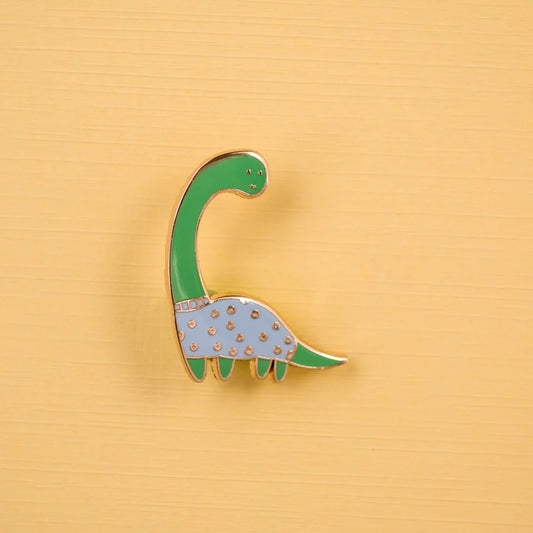 Dino in Sweater Enamel Pin