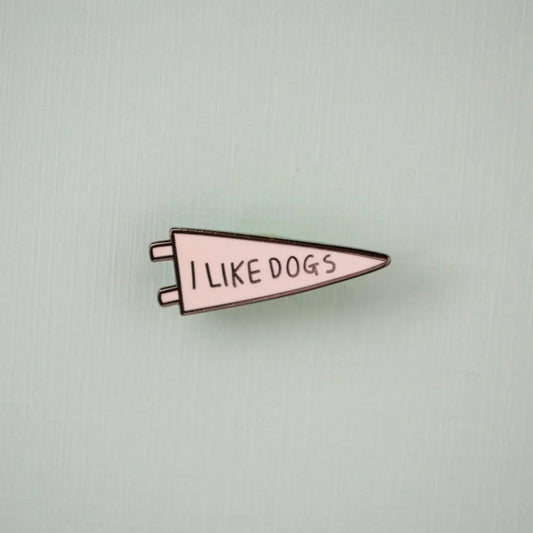 I Like Dogs Enamel Pin