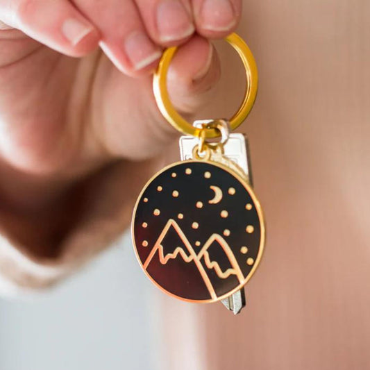 Mountain Soft Enamel Keychain