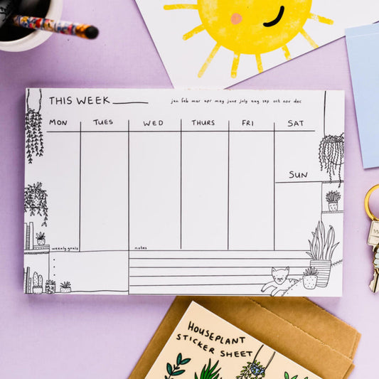 Nigel the Cat Weekly Notepad