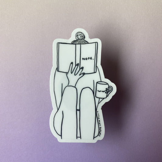 NOPE Clear Vinyl Sticker