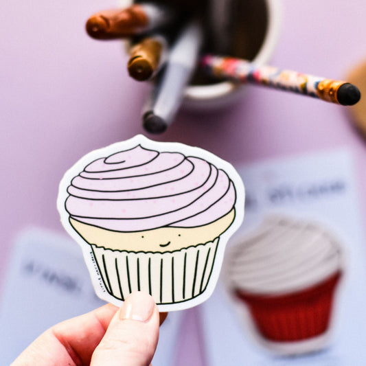 Cupcake Vinyl Sticker