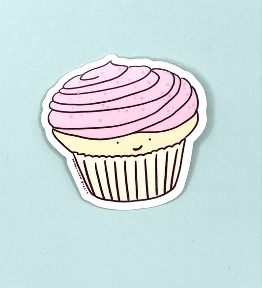 Crave Vanilla Cupcake Vinyl Sticker